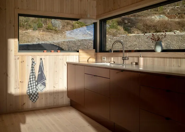 度假居 Designer By Nisser With View And Sauna Treungen