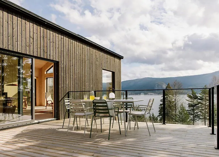 Designer By Nisser With View And Sauna 度假居 *