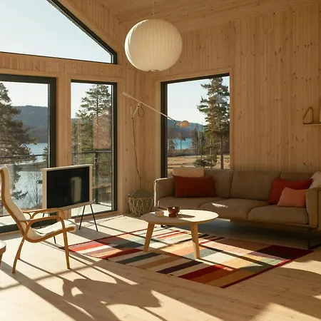 Ferienhaus Designer By Nisser With View And Sauna Treungen